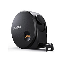 Рулетка Deli HS EHT8316, 3 м х 16 мм, Soft Touch, черный