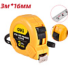 Рулетка Deli "EDL9003B", 3 м, желтый - 2