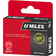 Скоба Miles №3, 10 мм, 1000 штук