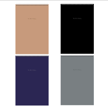 Блокнот "Minimal Classic", А4, 80 листов, в клетку, ассорти