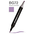 Маркер перманентный двусторонний "Sketchmarker Brush", BG72 серовато-сиреневый