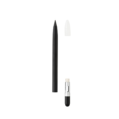 Карандаш вечный XD Collection "P611.127", алюминий, с ластиком, черный - 3