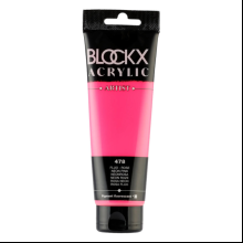 Краски акриловые "Blockx", 478 неоновый розовый, 120 мл