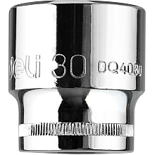 Головка торцевая шестигранная Deli YS EDQ4030 1/2", 30 мм, серебристый