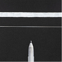Ручка гелевая "Gelly Roll Basic", 0.4 мм, белый, стерж. белый