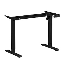 Стол с электроприводом WellDesk Basic 1200x675х18 черный/ясень шимо светлый (9191456+9197779)