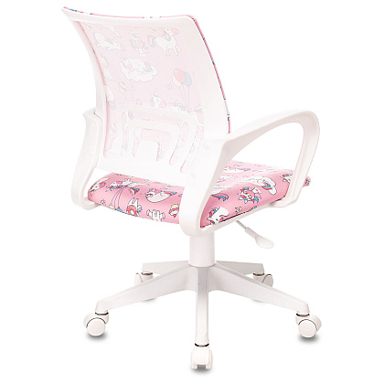 Кресло детское Бюрократ BUROKIDS 1W, ткань, пластик, розовый - 4