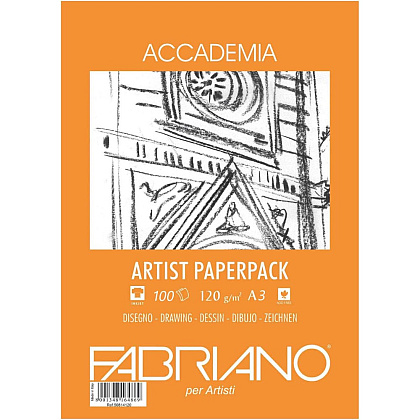 Блок бумаги для рисования "Fabriano. Art pack" А3, 120 г/м2, 100  листов