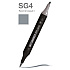 Маркер перманентный двусторонний "Sketchmarker Brush", SG4 простой серый 4