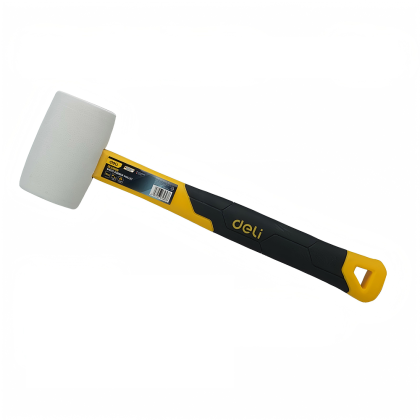 Киянка резиновая белая Deli YS EDL5908B, 0.224 кг, фибергласовая рукоятка
