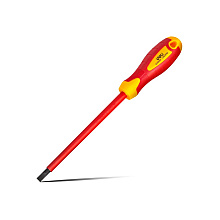 Отвертка диэлектрическая Deli YS EDL5161501, SL6,5х150 мм, желтый, красный