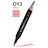 Маркер перманентный двусторонний "Sketchmarker Brush", O13 фламинго