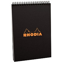 Блокнот "Rhodia", A6, 80 листов, клетка, черный