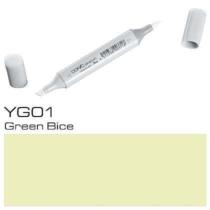 Маркер перманентный "Copic Sketch", YG-01 зеленый бледно-синий