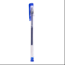 Ручка гелевая "Office Products", 0.5 мм, прозрачный, стерж. синий