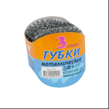 Губка для посуды металлическая TET