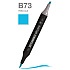 Маркер перманентный двусторонний "Sketchmarker Brush", B73 небесный