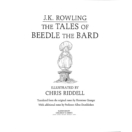 Книга на английском языке "The Tales of Beedle the Bard", J.K. Rowling, Illustr. Chris Riddell, -30% - 2