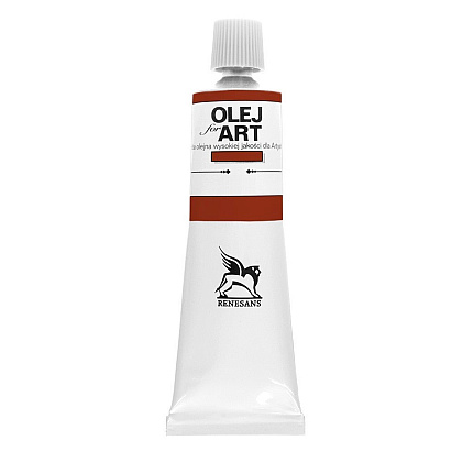 Краски масляные Renesans "Oils for art", 21 красный поццуоли, 60 мл, туба