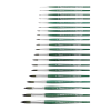 Кисть для рисования "Tintoretto Emerald", синтетика, круглая, №9 - 2