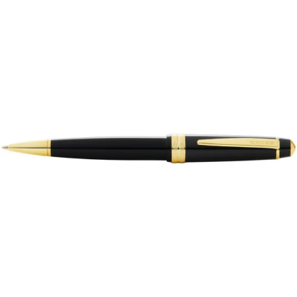 Ручка шариковая "Bailey Light Polished Black Resin and Gold Tone", 0.7 мм, черный, золотой, стерж. черный - 2