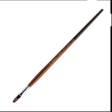 Кисть "Escoda Versatil Brush L/H", синтетика, темно-коричневый, плоская, №10