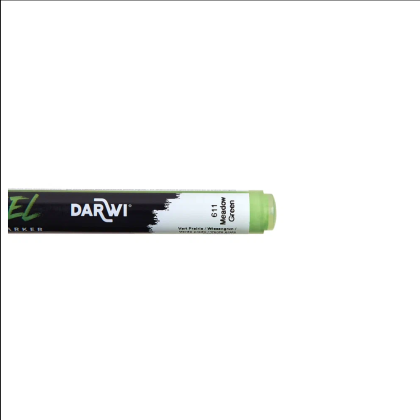 Маркер акриловый "Darwi.Marbel" 611, луговой зеленый - 4
