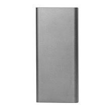 Внешний аккумулятор Power Bank "Iron line 10", 10000 mAh, металл, серебристый