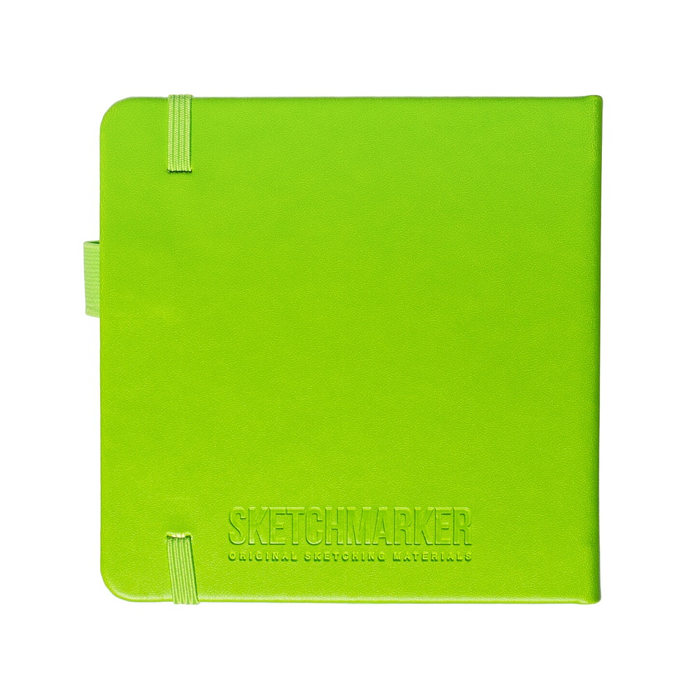 Скетчбук "Sketchmarker", 80 листов, 12x12 см, 140 г/м2, зеленый луг - 2