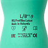 Перчатки латексные HQ Profiline, р-р S, с х/б покрытием, зеленый - 7