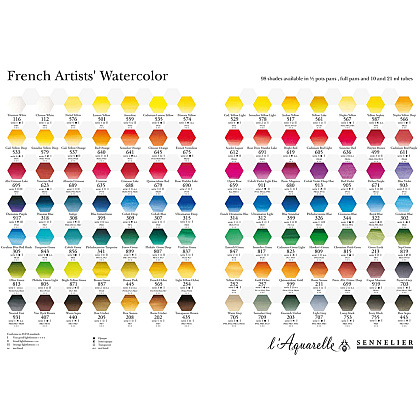 Набор красок акварельных "l’Aquarelle", 8 цветов, тубы - 3