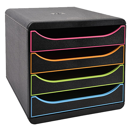 Блок из 4 лотков закрытый "BlackOffice Big Box Plus", 347x278x267 мм