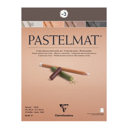 Блок бумаги для пастели "Pastelmat" №2, 30x40 см, 360 г/м2, 12 листов, 4 оттенка