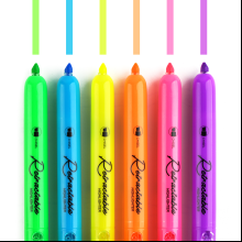 Маркер текстовый автоматический "Retractable", оранжевый