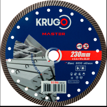 Круг алмазный по железобетону Krugo Master, 230х22.23 мм
