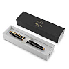 Ручка-роллер Parker "IM Black Lacquer GT", 0.5 мм, черный, золотистый, стерж. черный - 5