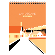 Блокнот "Landscape", А5, 80 листов, клетка, ассорти 