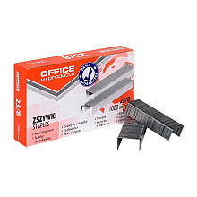 Скобы "Office Products", 23/8, 1000 шт, металлик