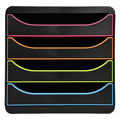Блок из 4 лотков закрытый "BlackOffice Big Box Plus", 347x278x267 мм - 3