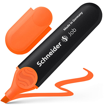 Маркер текстовый "Schneider Job", оранжевый - 2