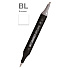 Маркер перманентный двусторонний "Sketchmarker Brush", BL блендер