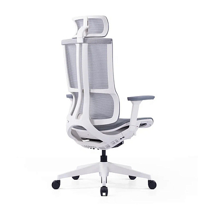 Кресло для руководителя SitZone E-303-001A-P1-WH сетка, серый - 4