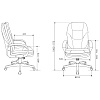 Кресло для руководителя "Бюрократ CH-868N Fabric", пластик, серый - 7