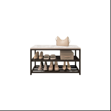 Обувница ALLERD 2 RION, черный муар, 830х320х450, энигма