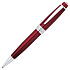 Ручка шариковая автоматическая "Cross Bailey Red Lacquer", 0.7 мм, красный, серебристый, стерж. черный
