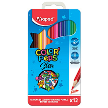 Цветные карандаши "Color Peps" в металлическом пенале