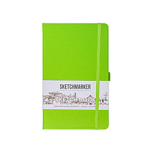 Скетчбук "Sketchmarker", 13x21 см, 140 г/м2, 80 листов, зеленый луг