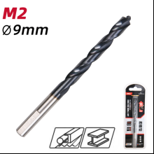 Сверло по металлу Deli RS EDH-MHZ090-E4, 9.0 мм, DIN 338, HSS-TiN