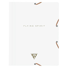 Папка на резинках "Flying Spirit", А4, 15 мм, белый