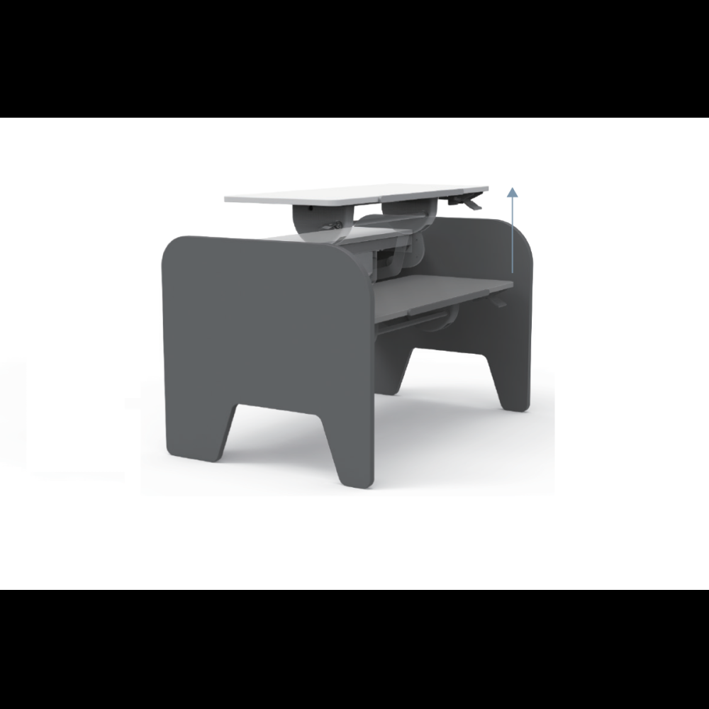 Стол Comf-Pro Elephant Desk UR-3, 1155х700х(340-815) мм, белый, серый - 6